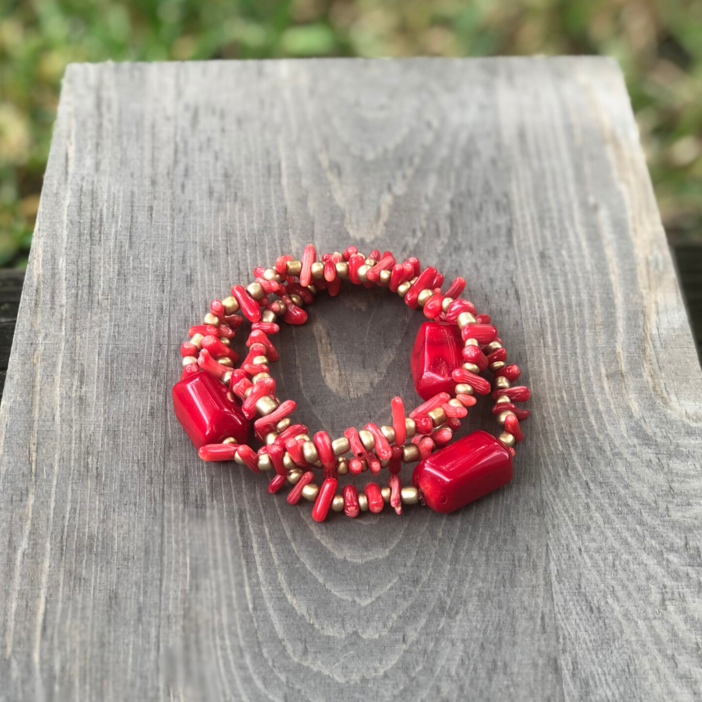 Coral Trio Bracelet Set-2