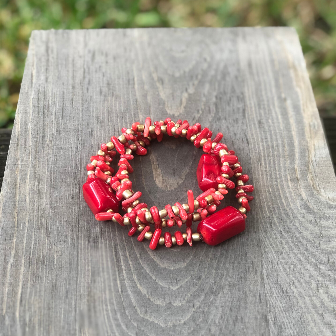 Coral Trio Bracelet Set-2
