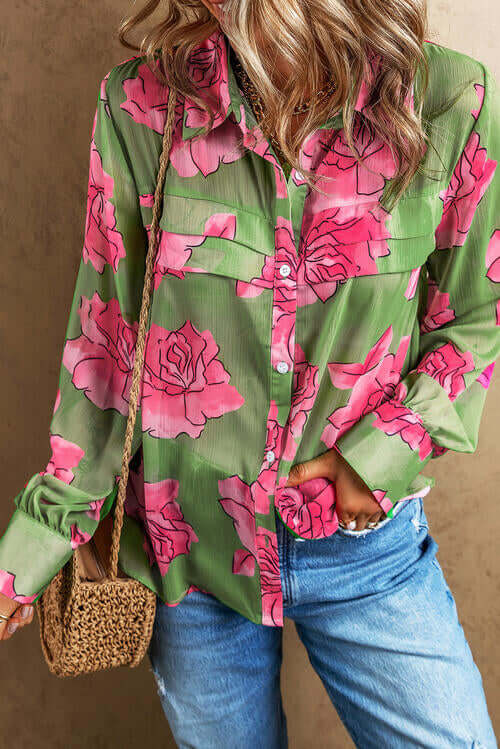Rosy Long Sleeve Shirt-2