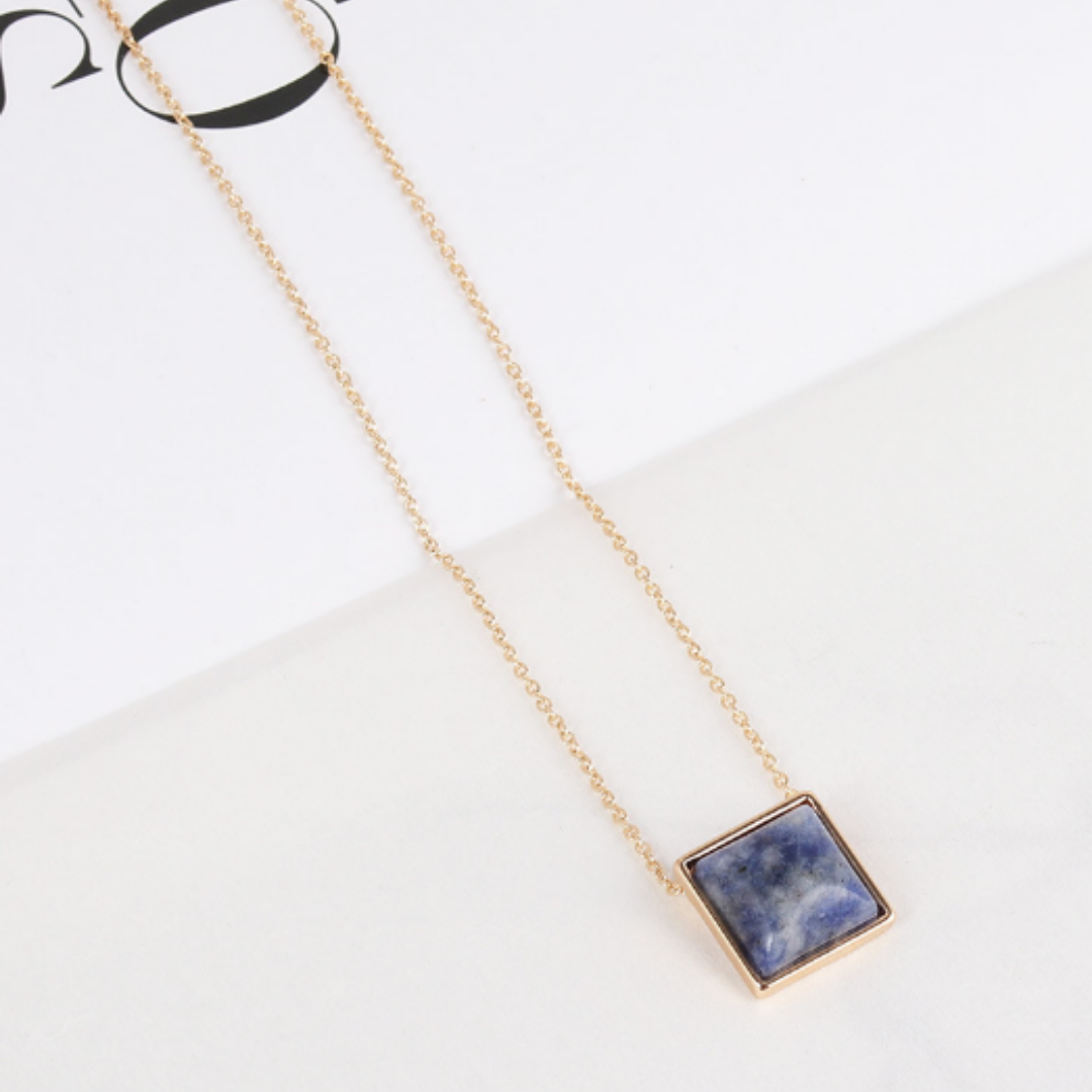 Square Drop Necklace-6