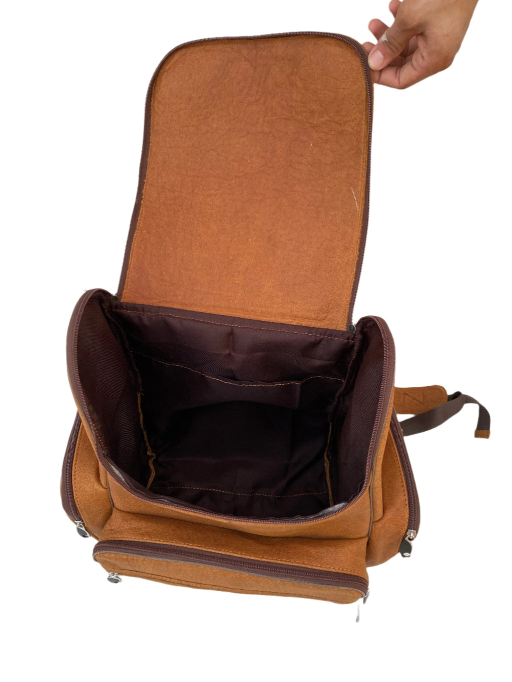 Premium Full Grain Leather Backpack: Classic Style & Durability"