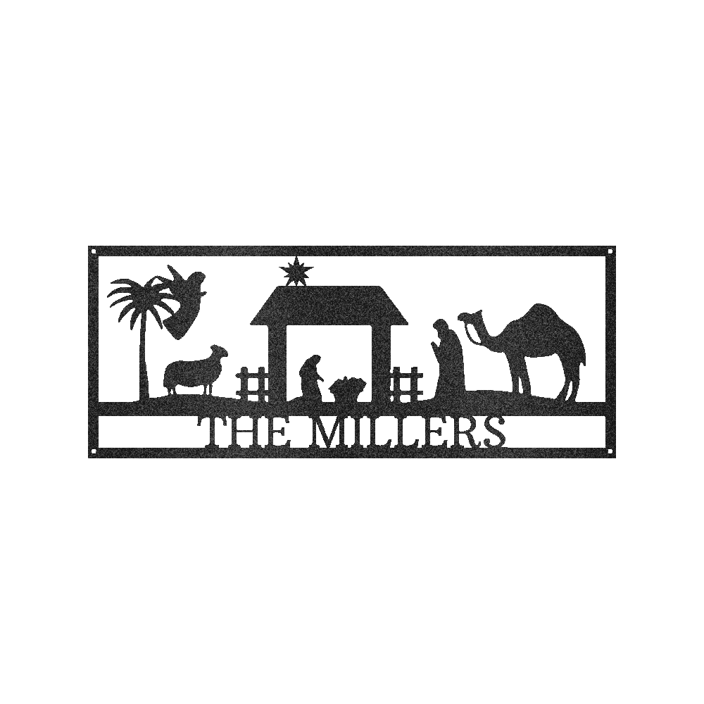 Nativity Personalized Gifts - Custom Metal Sign