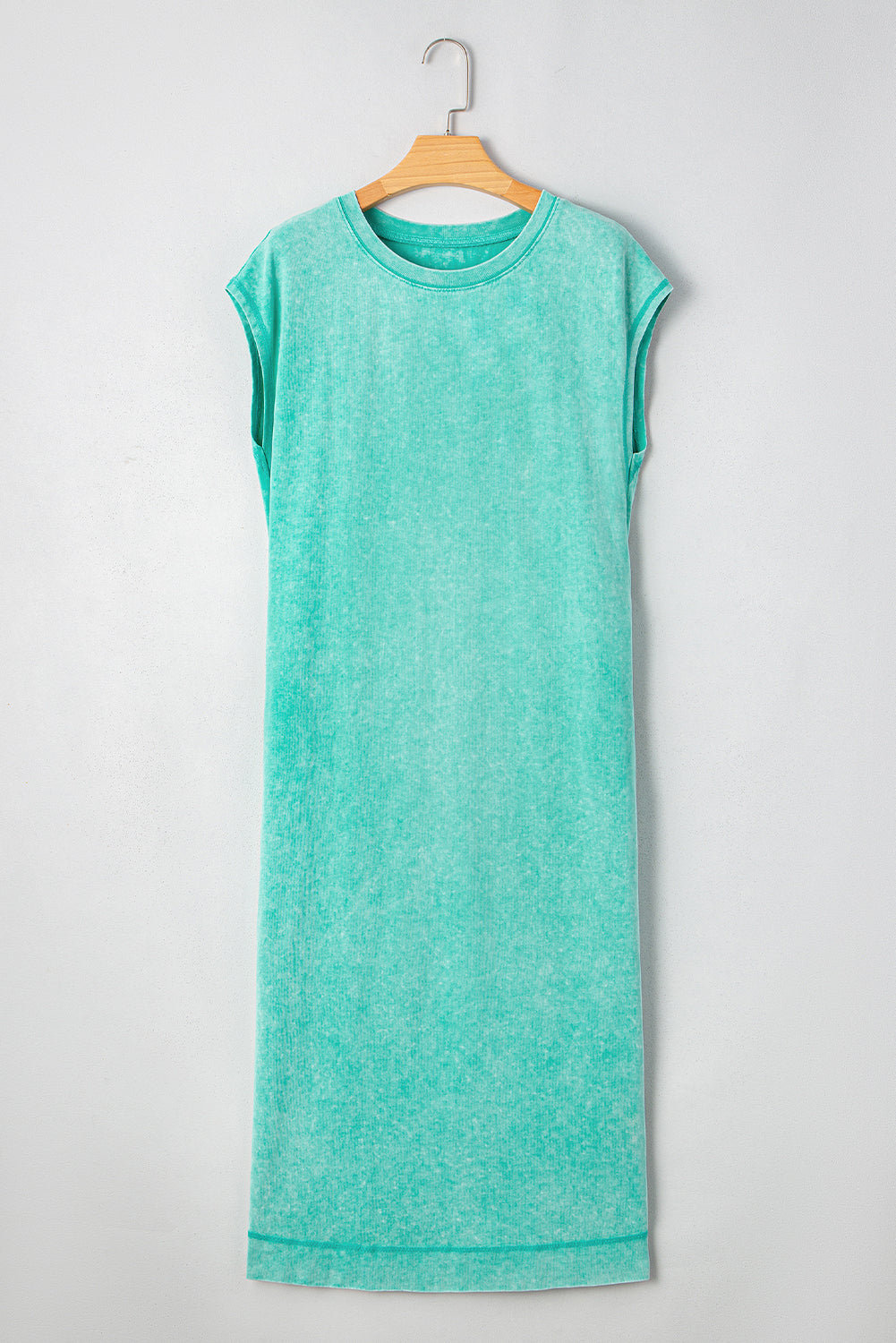 Eloise Mineral Wash Pocketed T-shirt Long Dress-4