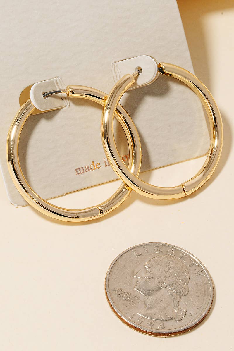 Classic Everyday Gold Hoop Earrings