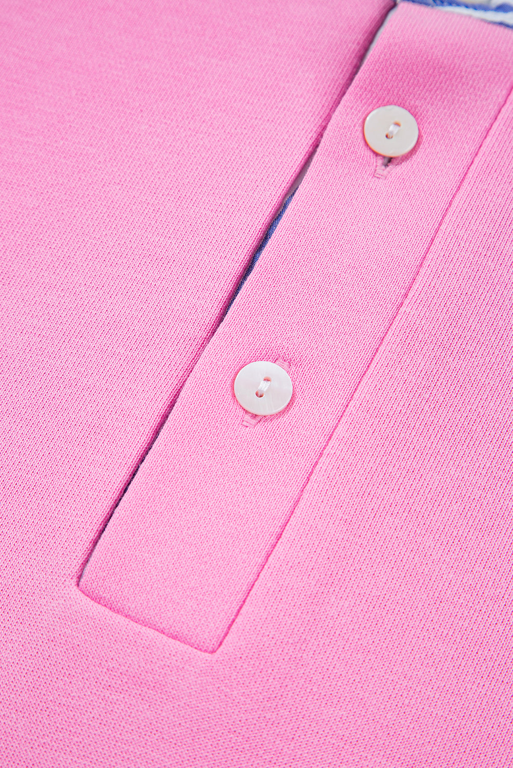 Pink Striped Collar Long Sleeve Ruffle Hem Dress