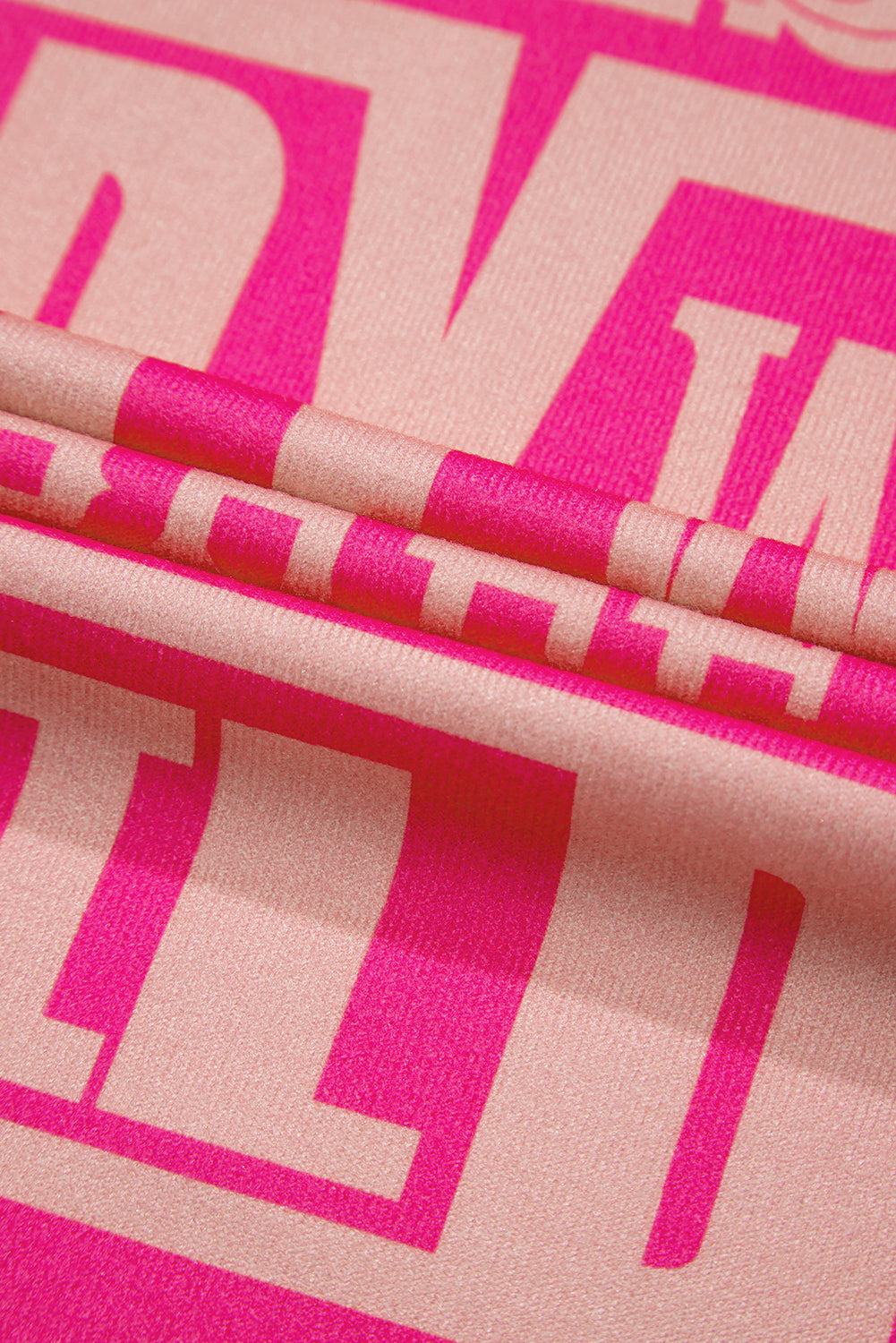 Rose Vintage Letter Print Graphic Loose Tee