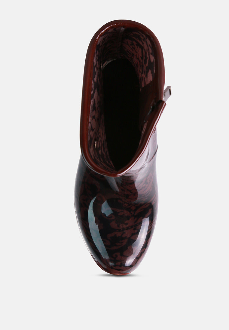 Drench Clear Wedge Rainboots-3