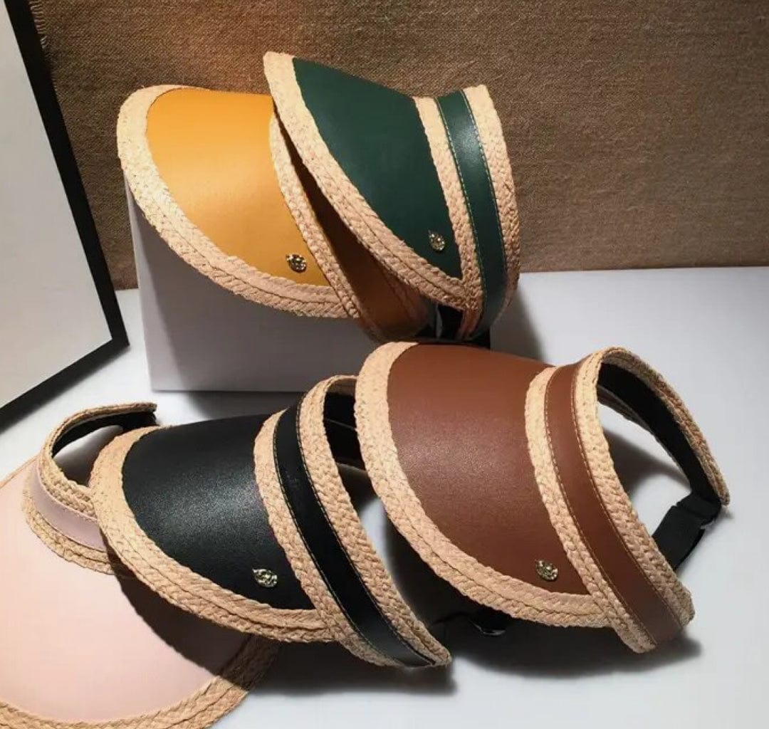 Everyday Straw Sun visor-khaki-1