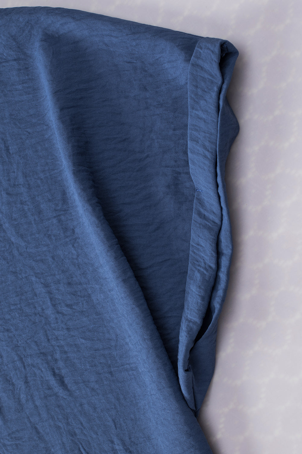 Sail Blue Notched Neck Batwing Sleeve Blouse