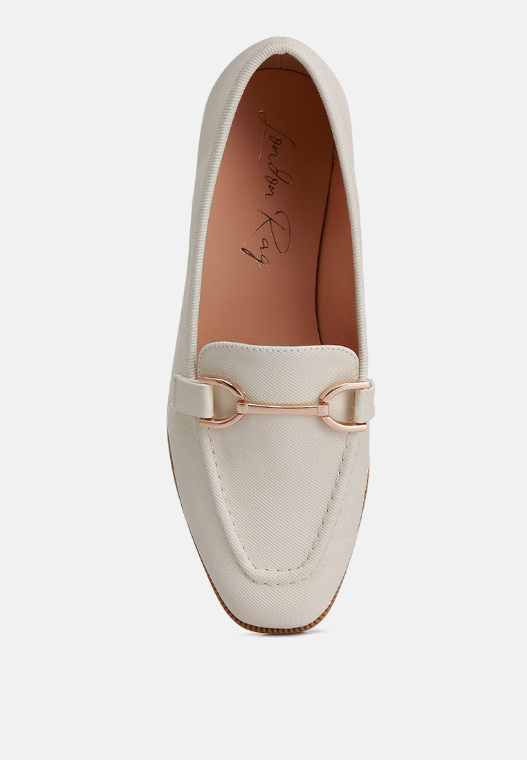 Fable Horsebit Embellished Flat Loafers-3