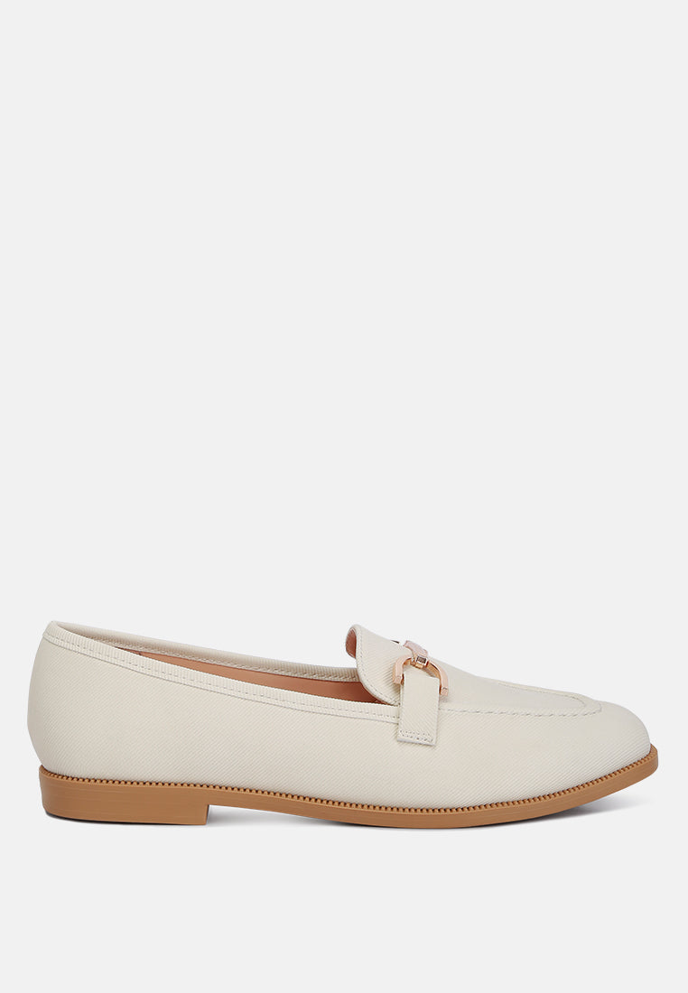 Fable Horsebit Embellished Flat Loafers-0