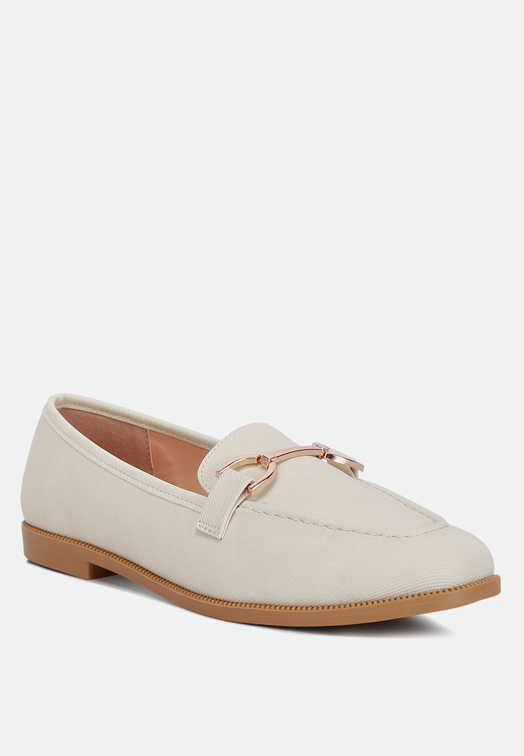Fable Horsebit Embellished Flat Loafers-1