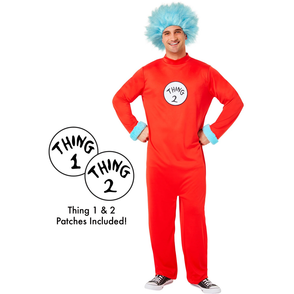 Mens Dr. Seuss Thing 1 & 2 Costume