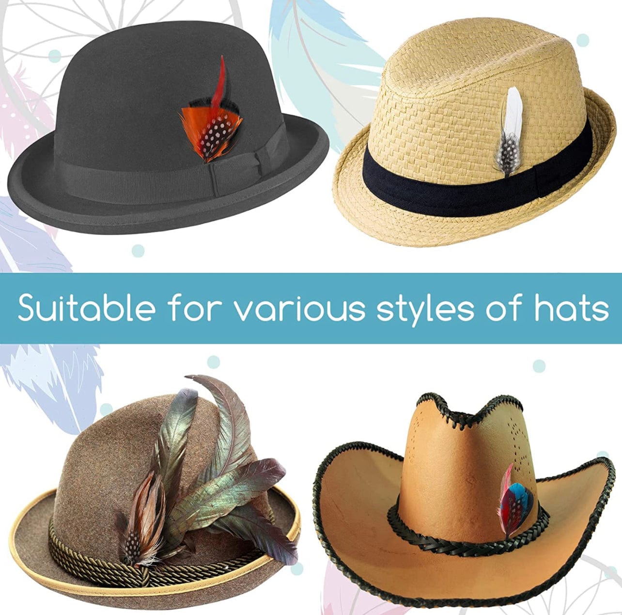 Fedora Feather assortment-1