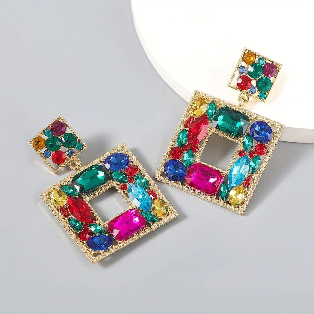Glistening Statement Earrings-2
