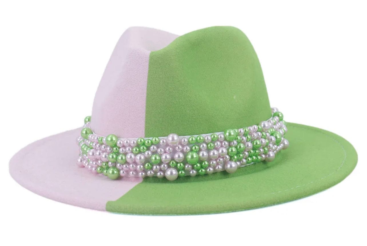 GP- Beaded Fedora-Two-Toned Fedora-0