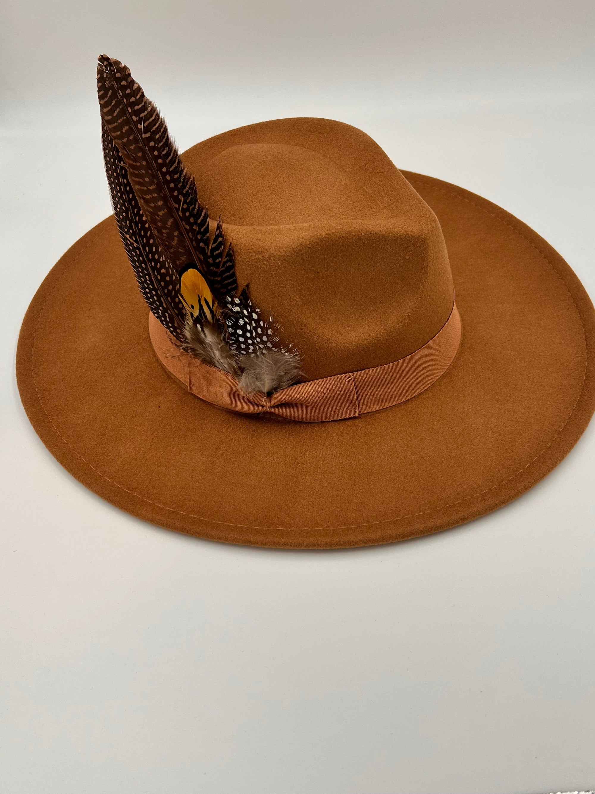 Luxury Fedora Hat-Karmel-0