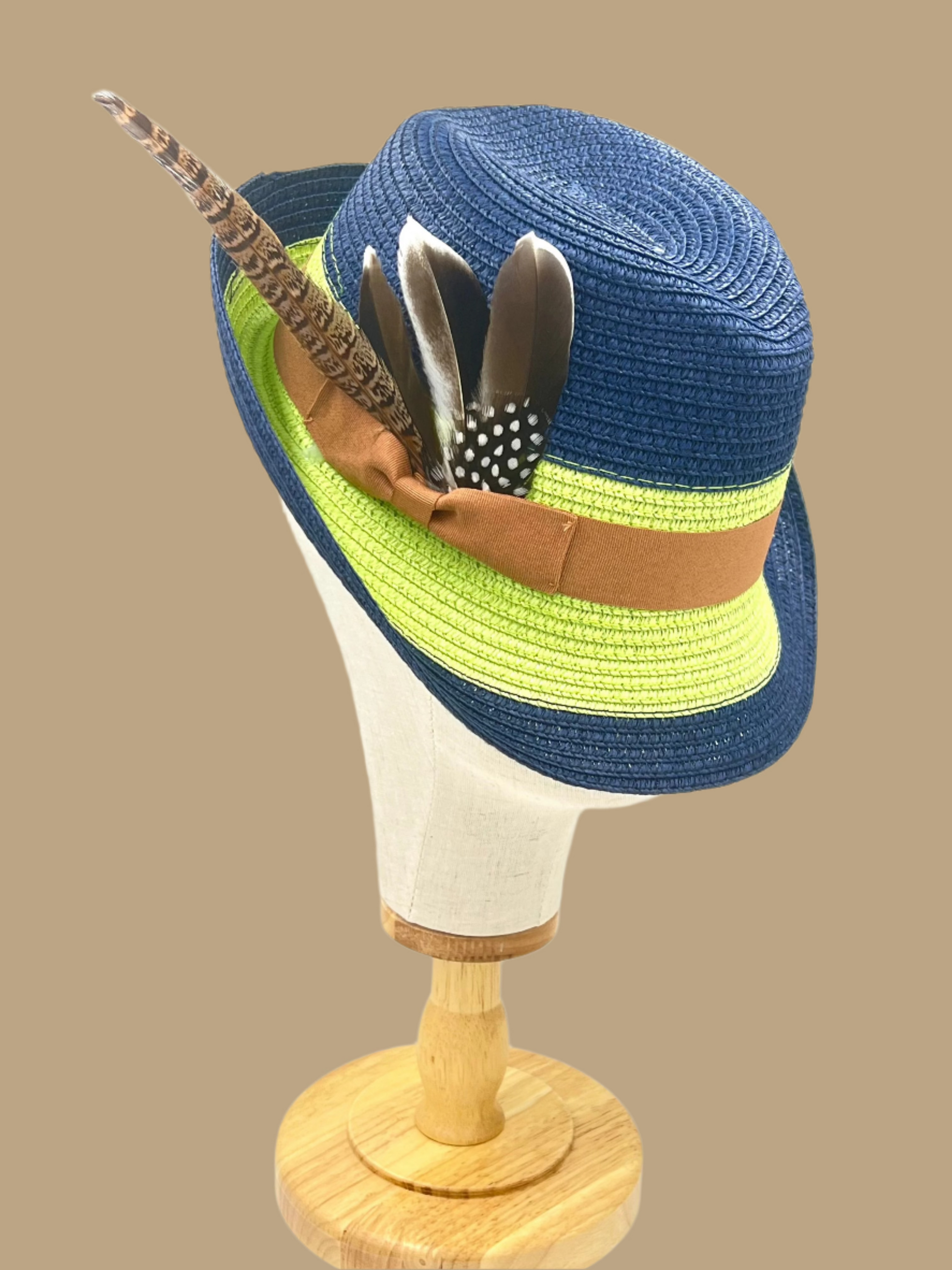 Luxury Jazz Fedora Hat-lime-0