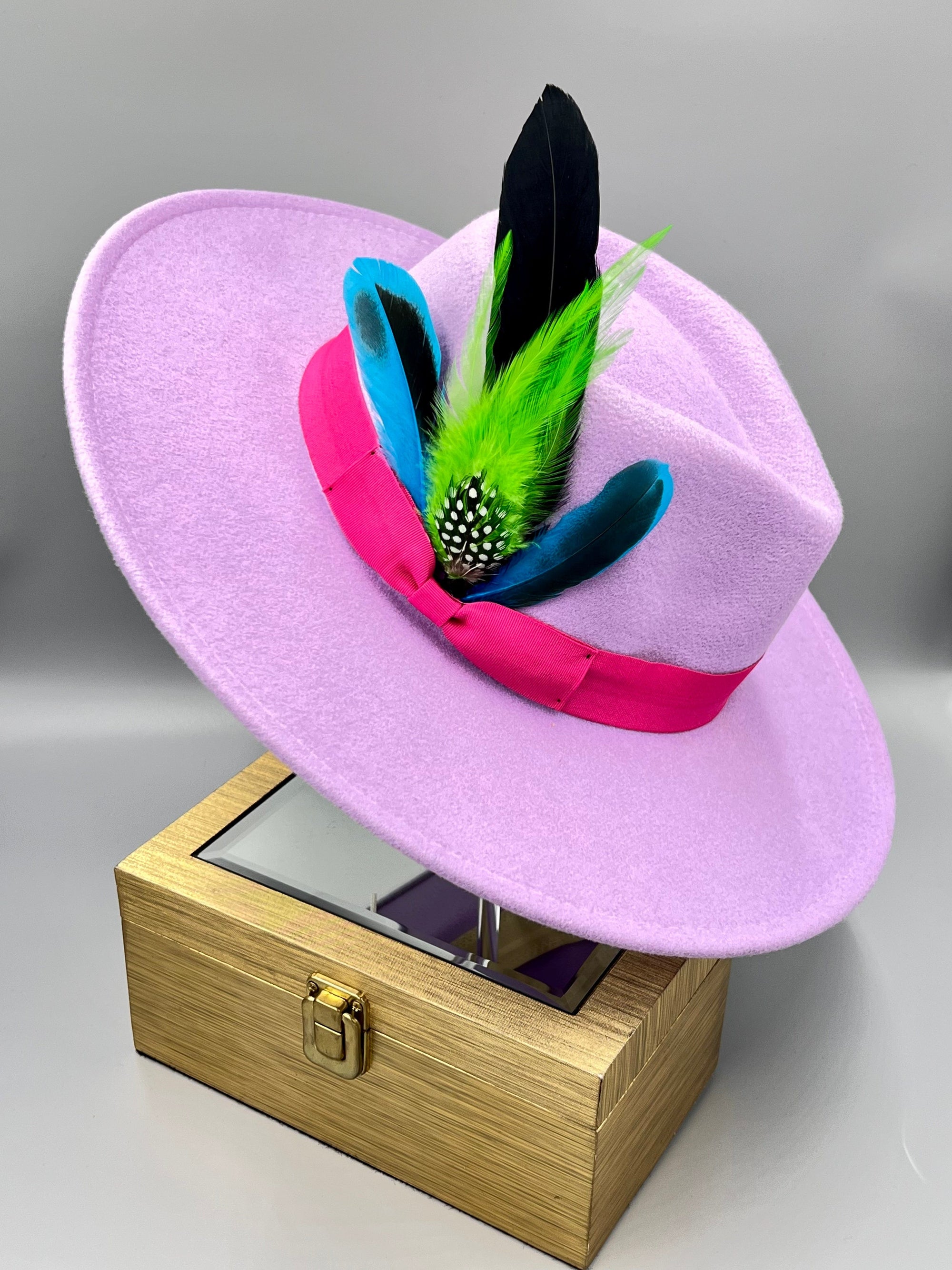 Luxury Bow tie Fedora Hat-Wild Child-0