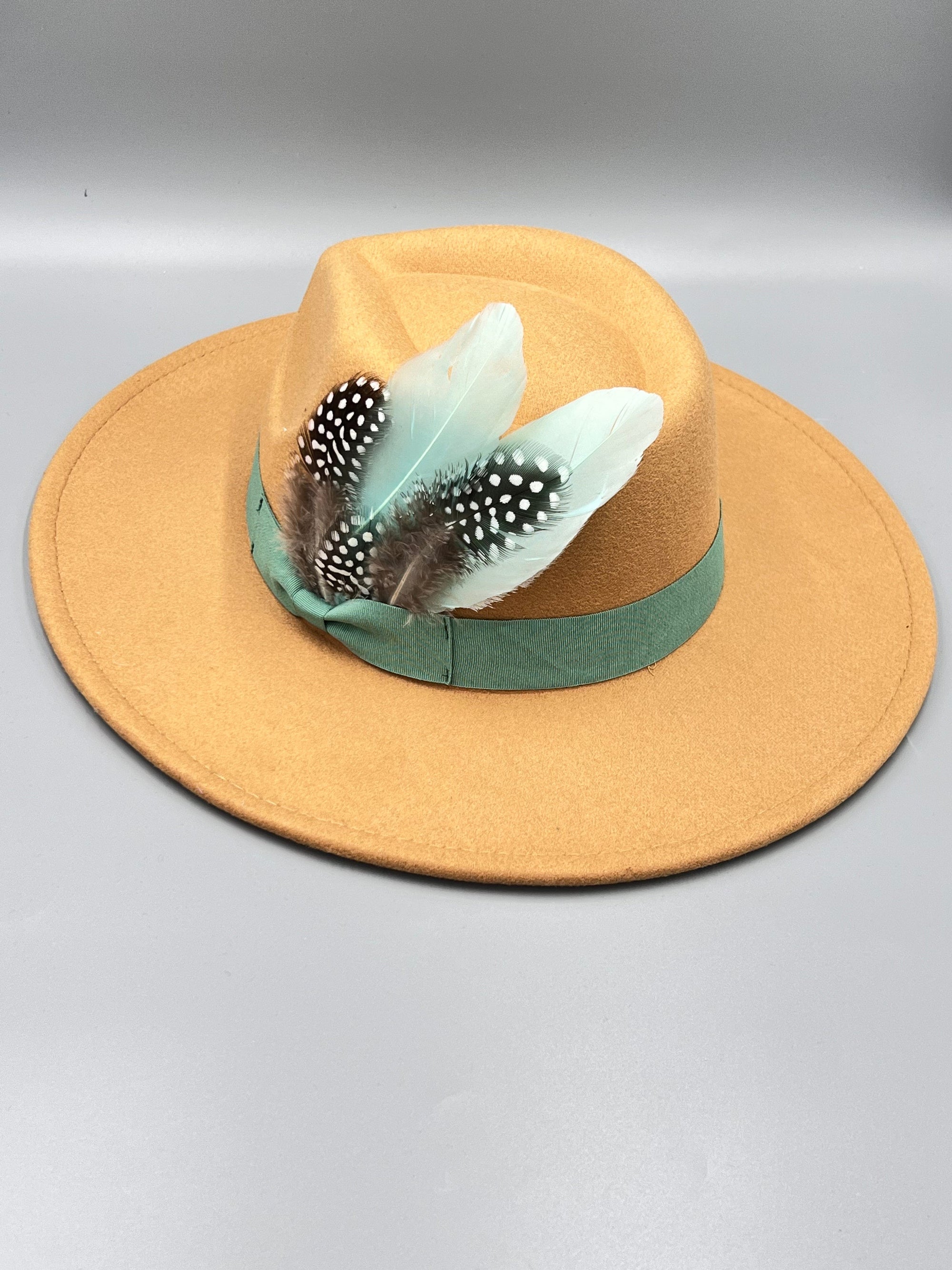 Bow Tie Fedora Hat -Minty-0