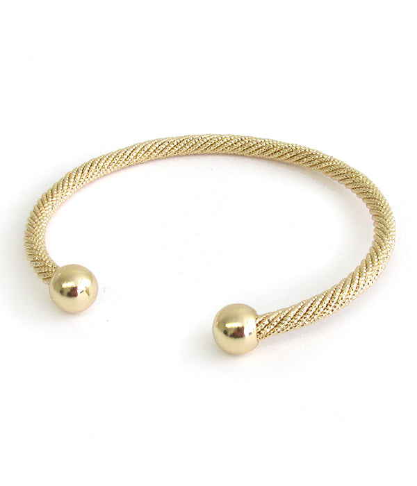 CASTING METAL CUFF BANGLE - BRASS-0