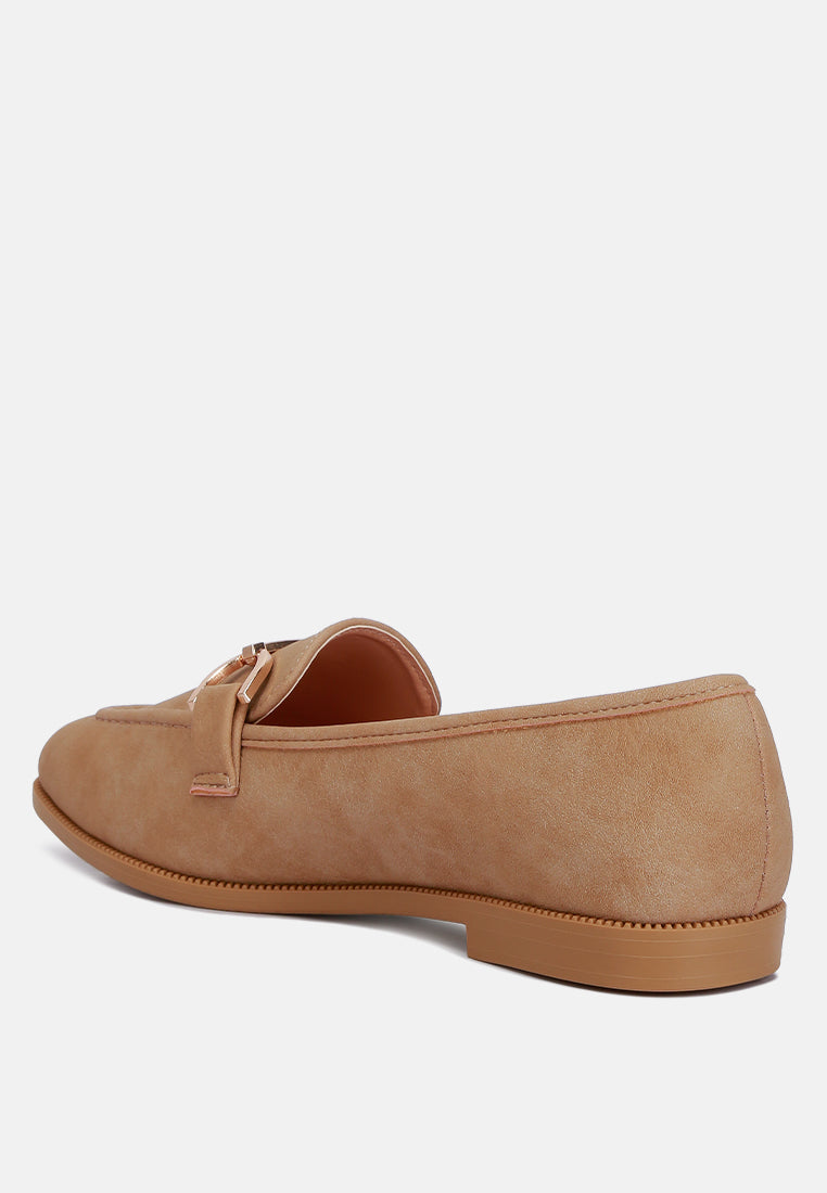 Jagger Horsebit Detail Flat Loafers-2