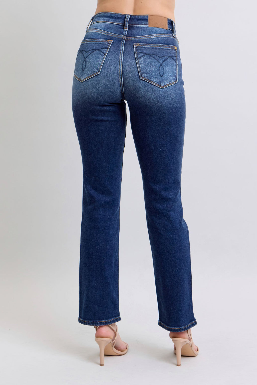 Judy Blue Full Size Washed Straight Leg Jeans with Pockets-1