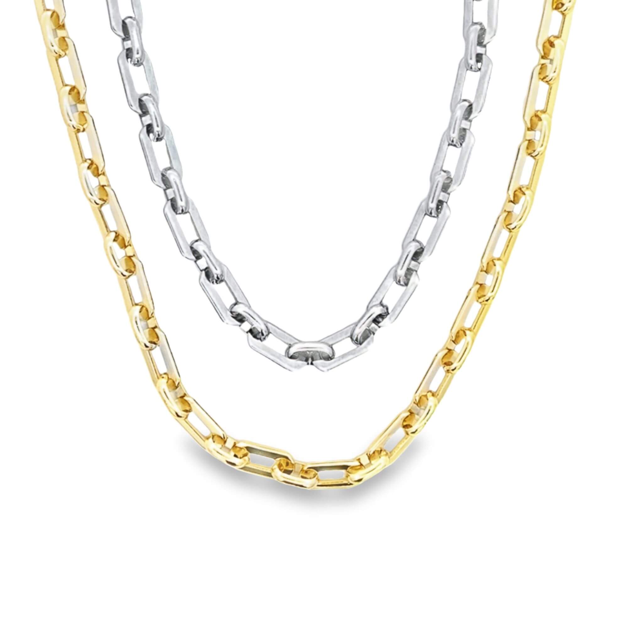 Paperclip Cable Link Bracelet (F268/I133A)-4