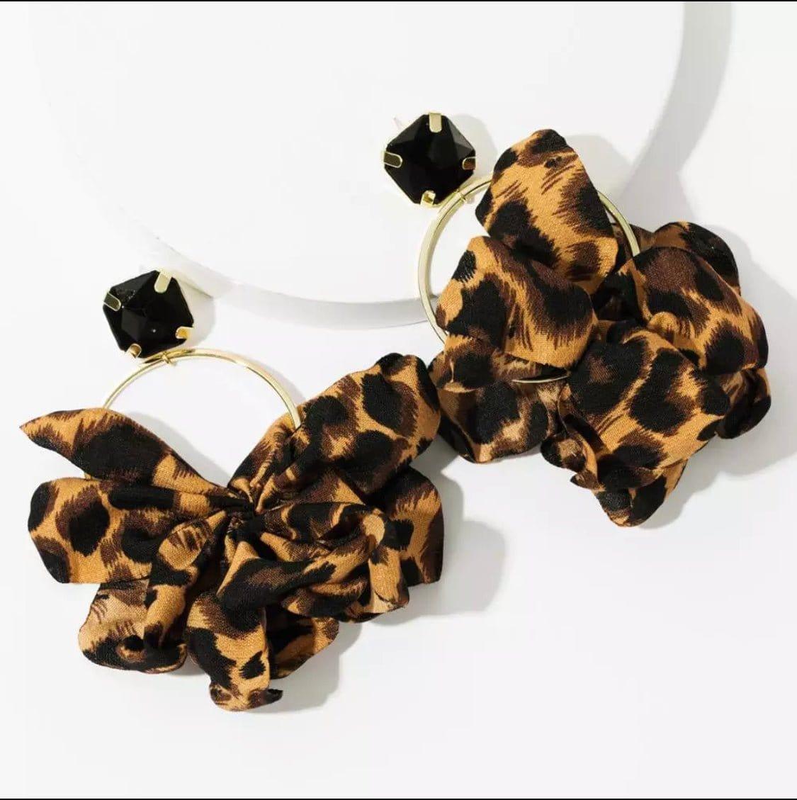 Leopard print earrings-0