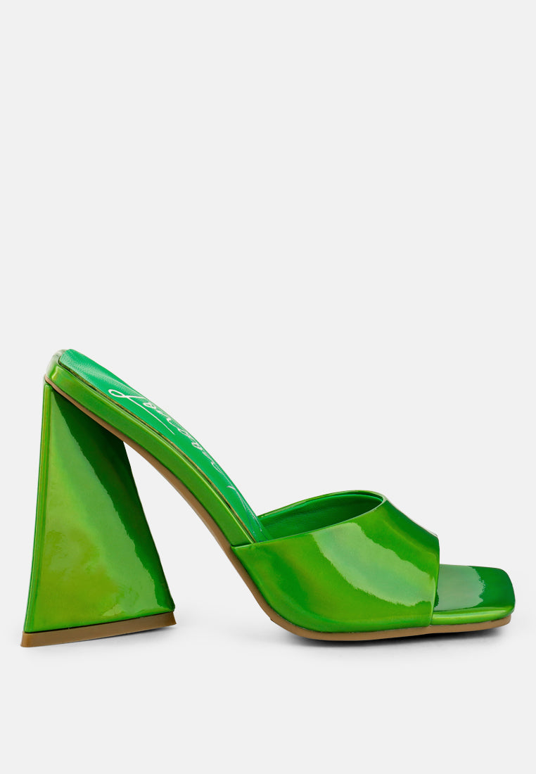Lovebug Triangular Block Heel Sandals-0