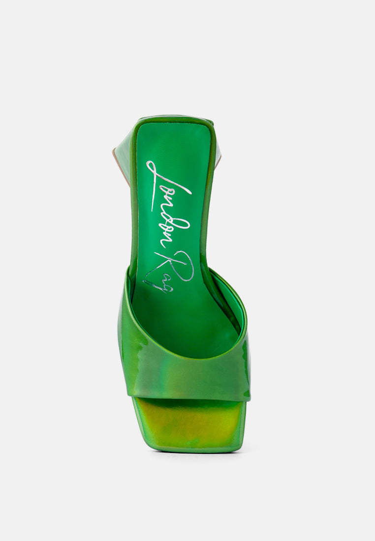 Lovebug Triangular Block Heel Sandals-4