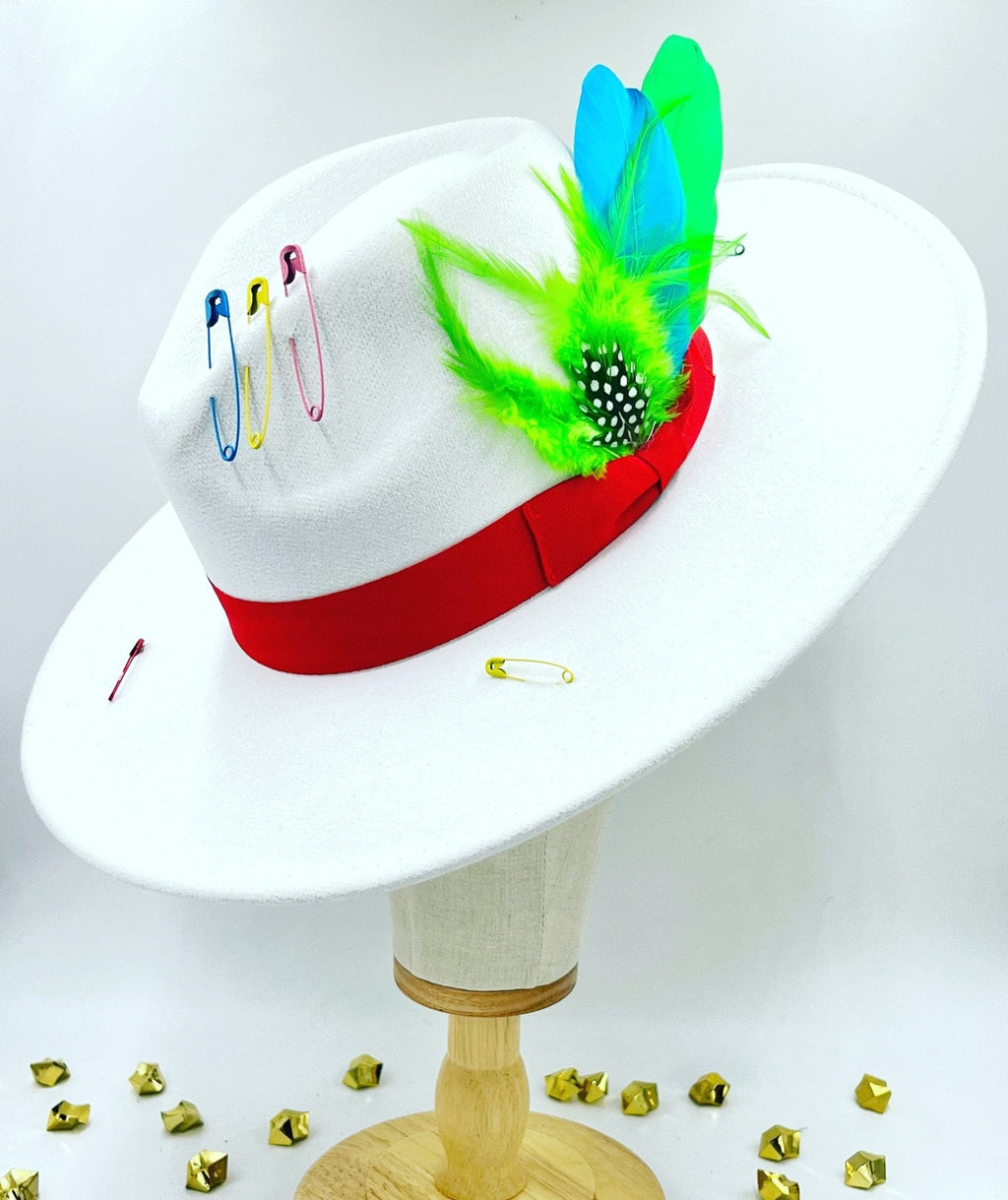 Luxury  Bow Tie Fedora Hat -Prism-1