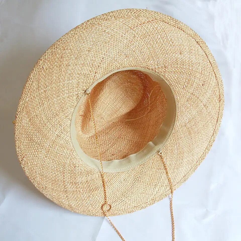 Luxury Gold Straw Hat-3
