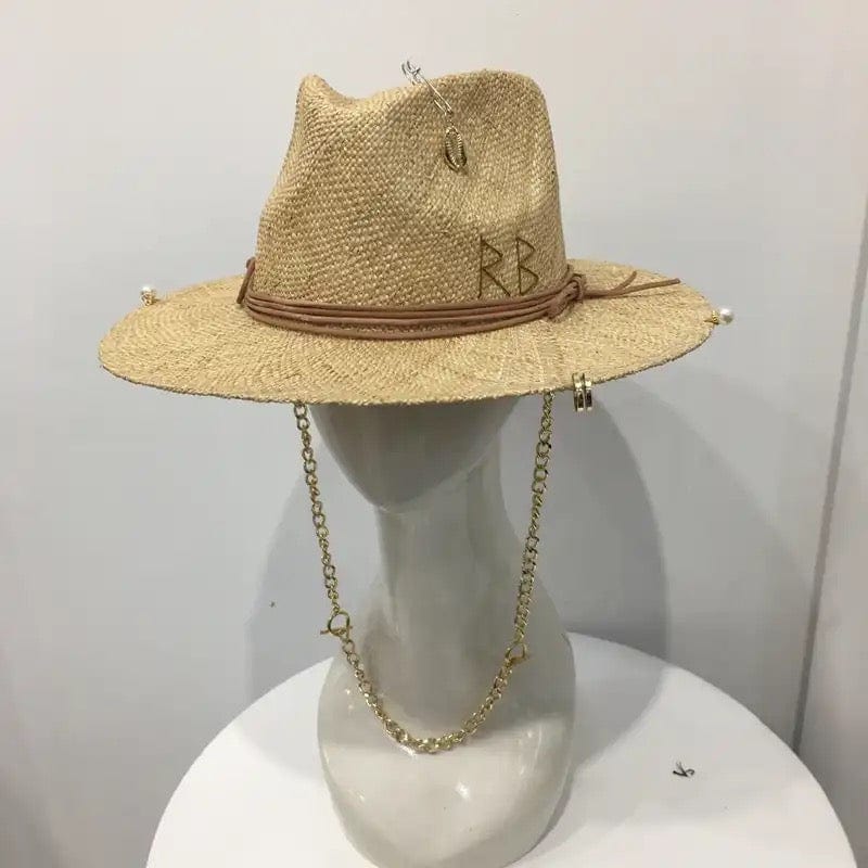 Luxury Gold Straw Hat-2