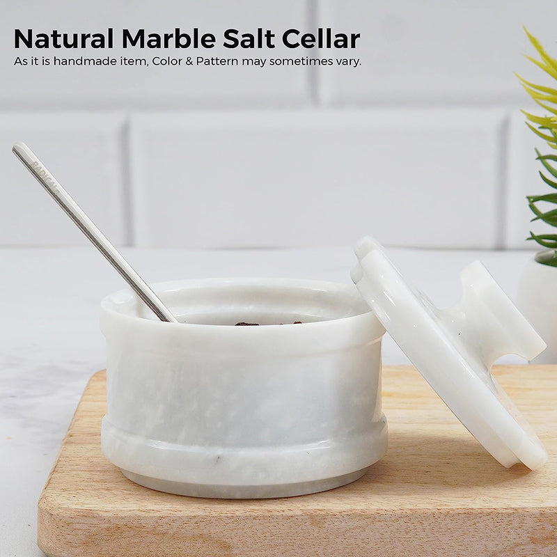 Salt Cellar with Lid and Spoon Included – Ideal for Salt, Sugar, Spices
