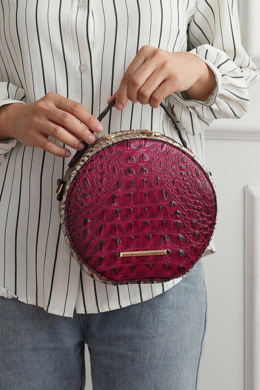 MKF Ynnari Croc-Embossed Crossbody Bag by Mia K.-1