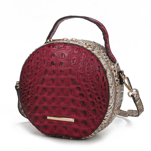 MKF Ynnari Croc-Embossed Crossbody Bag by Mia K.-4