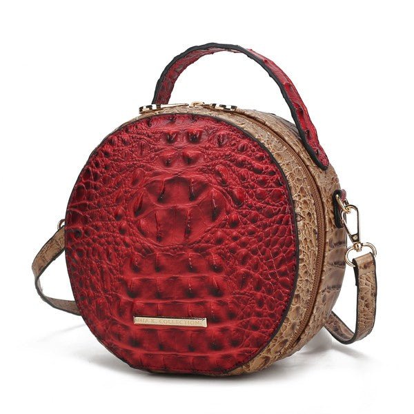 MKF Ynnari Croc-Embossed Crossbody Bag by Mia K.-9