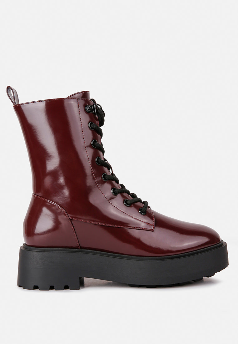 Molsh Faux Leather Ankle Biker Boots-7