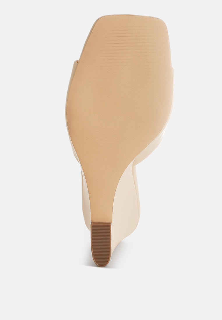 Shiloy Recycled Faux Leather Wedge Sandals-4