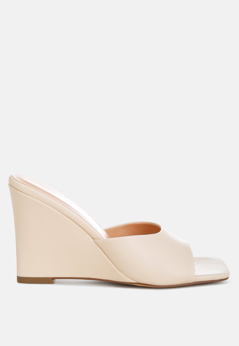 Shiloy Recycled Faux Leather Wedge Sandals-0