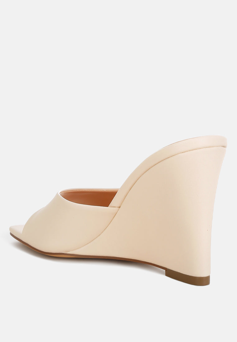 Shiloy Recycled Faux Leather Wedge Sandals-2