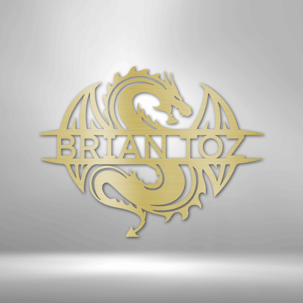 Celtic Dragon Personalized Gifts - Custom Metal Sign