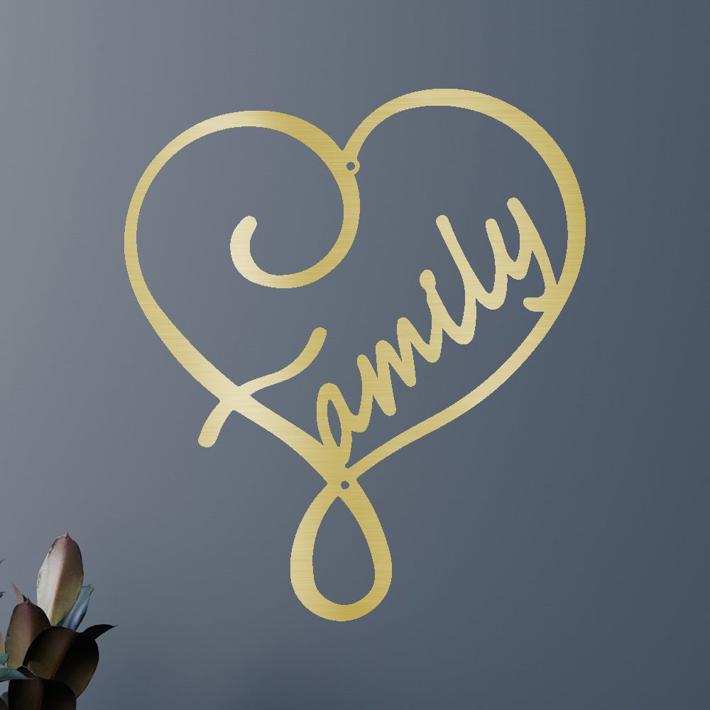 Family Love Personalized Gifts - Custom Metal Sign