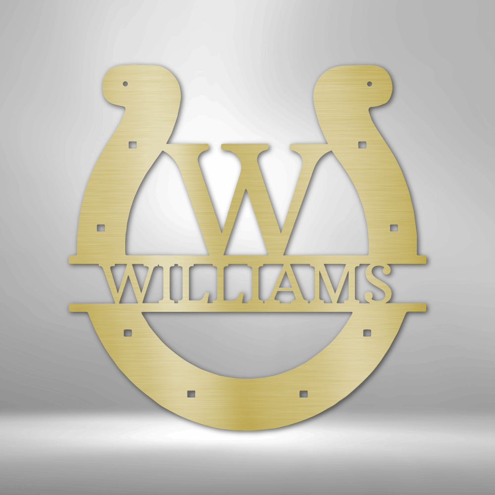Horseshoe Personalized Gifts - Custom Metal Sign