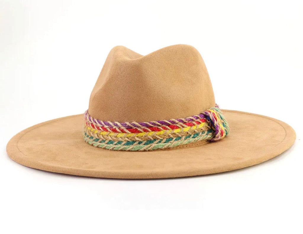 Premium banded Suede Fedora Hat-1