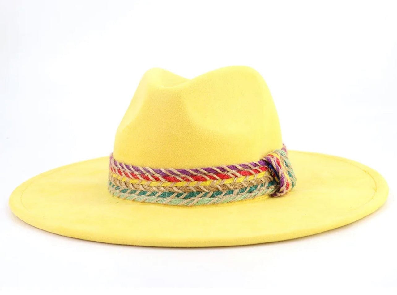 Premium banded Suede Fedora Hat-3