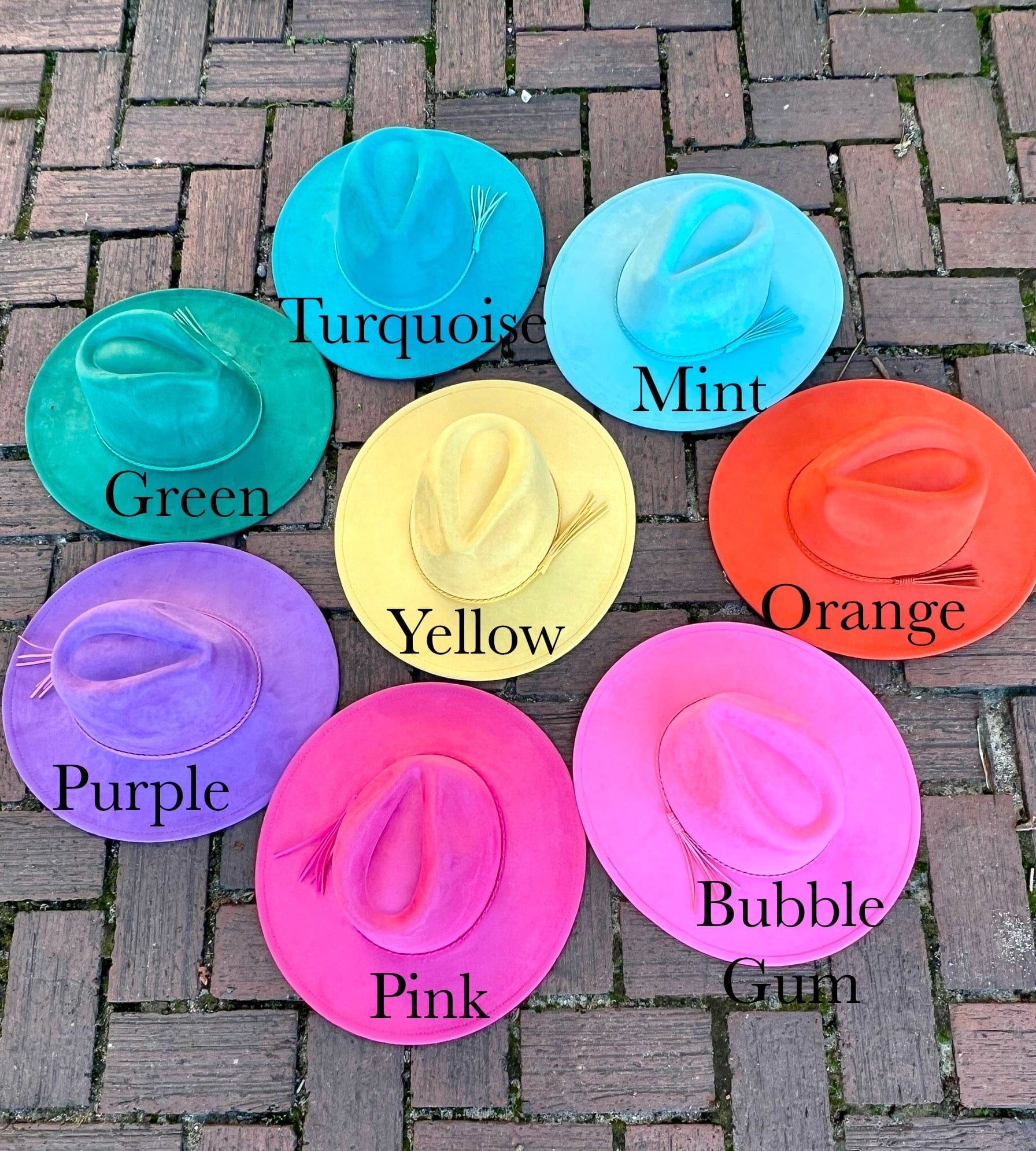 Premium Vegan Tribal Suede Fedora Hat-2