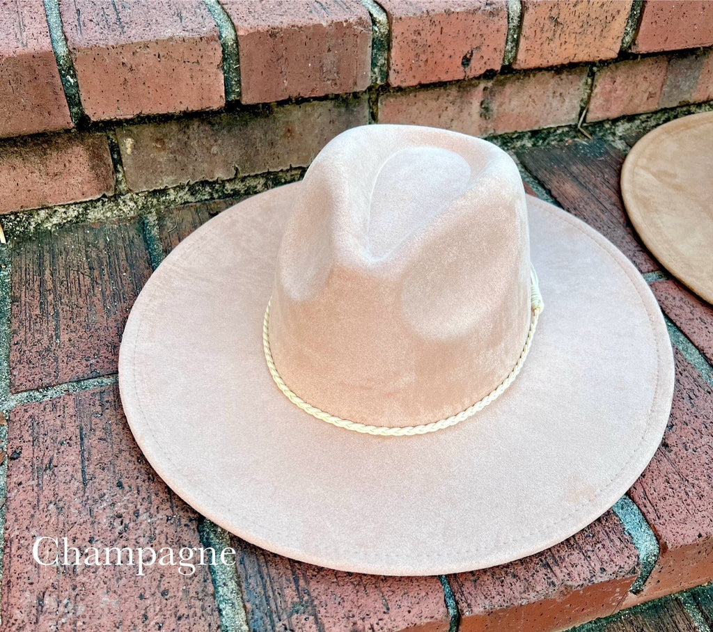 Premium Vegan Tribal Suede Fedora Hat-13