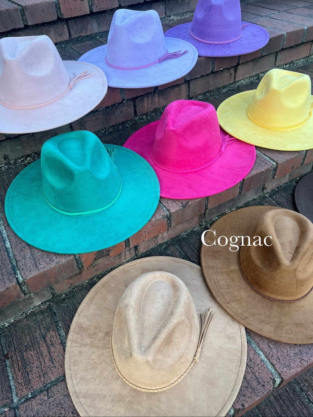 Premium Vegan Tribal Suede Fedora Hat-14